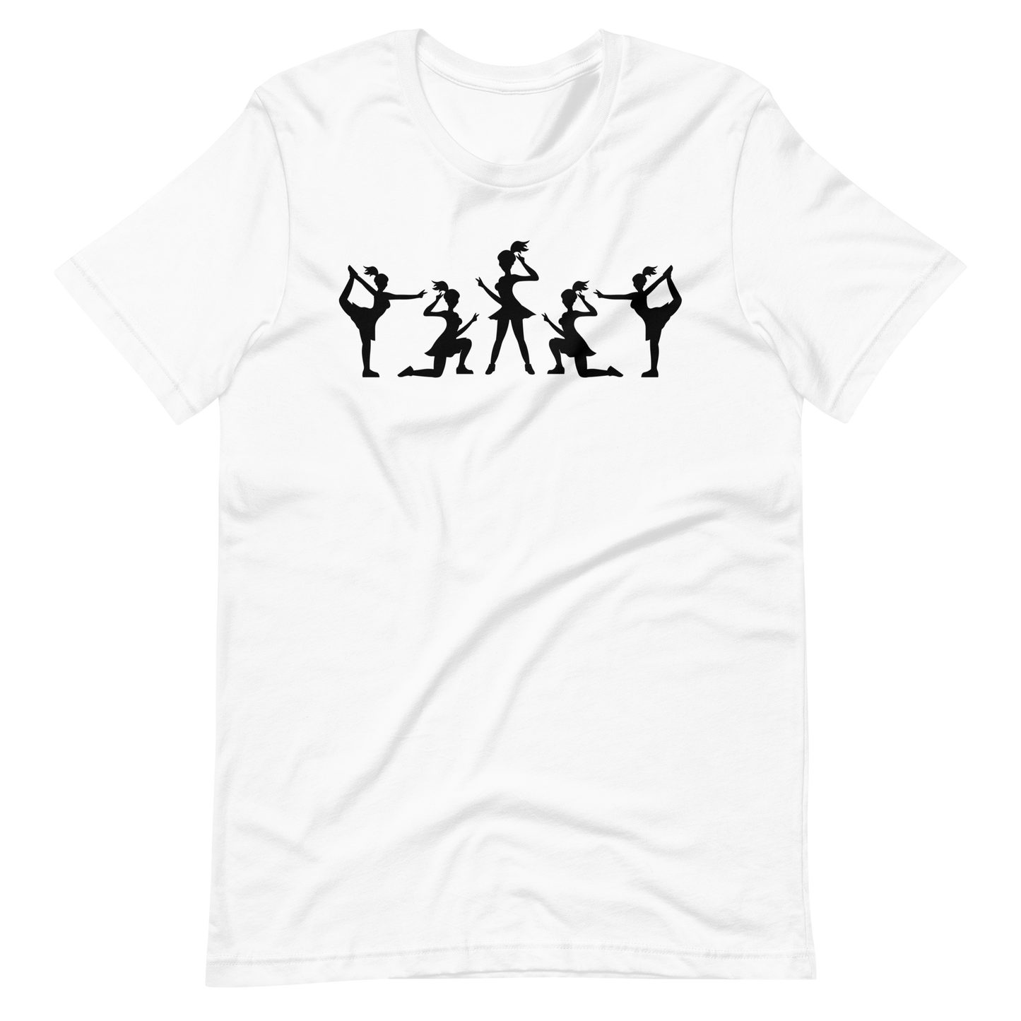 Cheerleading T-Shirt mit Multi-Logo-Design