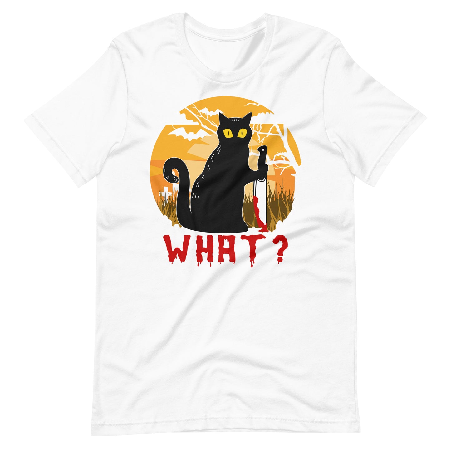 Halloween T-Shirt: WHAT. Katzen Horror - Gruselige Katzenträtsel