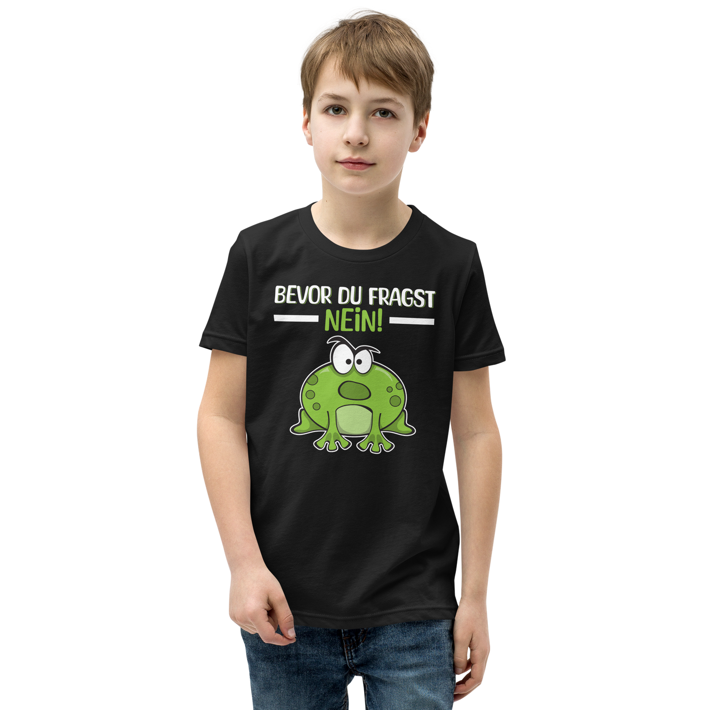 Lustiges T-Shirt "Bevor Du fragst. NEIN!" | Kurz und knackig