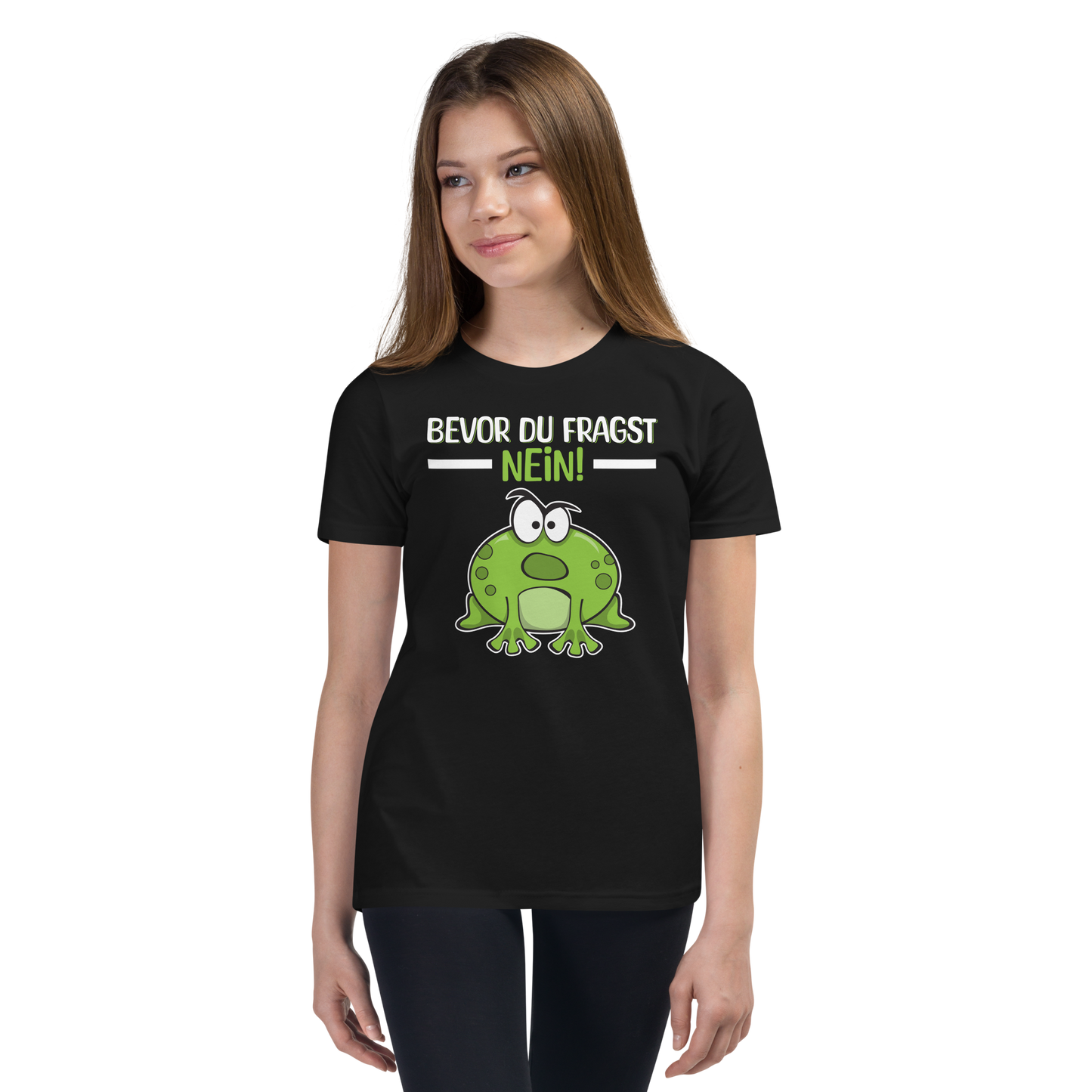 Lustiges T-Shirt "Bevor Du fragst. NEIN!" | Kurz und knackig
