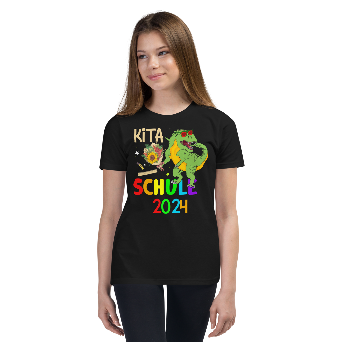 Lustiges T-Shirt "Tschüss Kita! Schule 2024! Einschulung" | Coole Geschenkidee