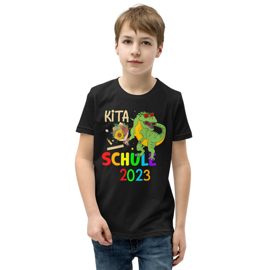 Lustiges T-Shirt "Tschüss Kita! Schule 2023! Einschulung" | Coole Geschenkidee