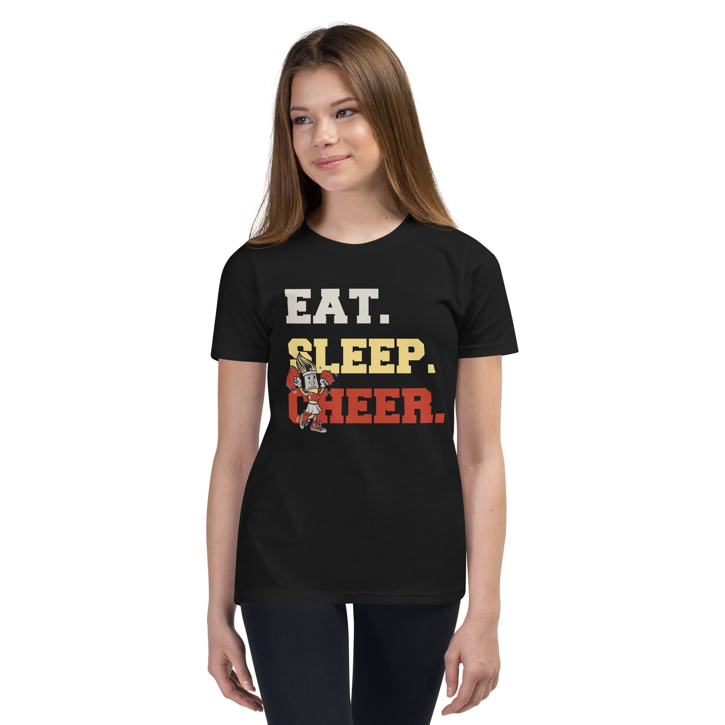 Eat Sleep CHEER - Immer Cheerleading: Dein Stylishes Statement-Shirt