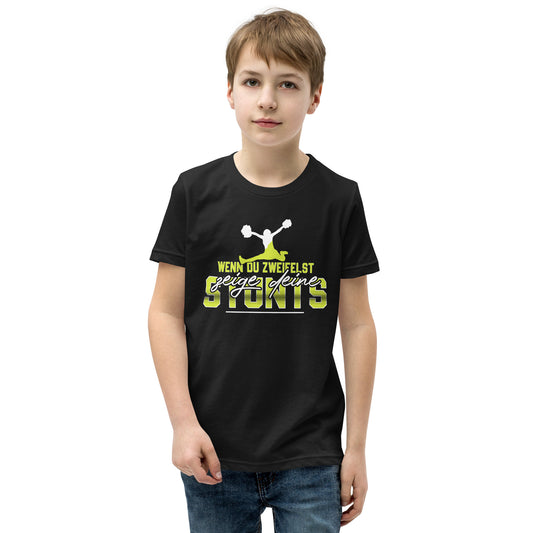 Wenn du zweifelst, zeige deine Stunts! - Dein selbstbewusstes Cheerleading T-Shirt