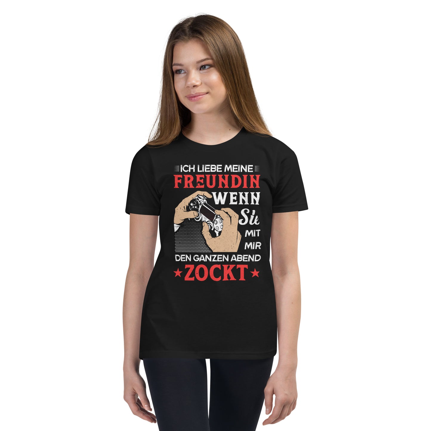 Gamer-Liebe pur: T-Shirt - Ich liebe es, wenn meine Freundin mit mir zockt!