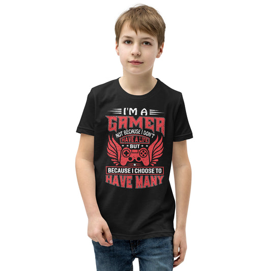 Lebe viele Leben als Gamer: I am a Gamer, and I have many Lifes! T-Shirt
