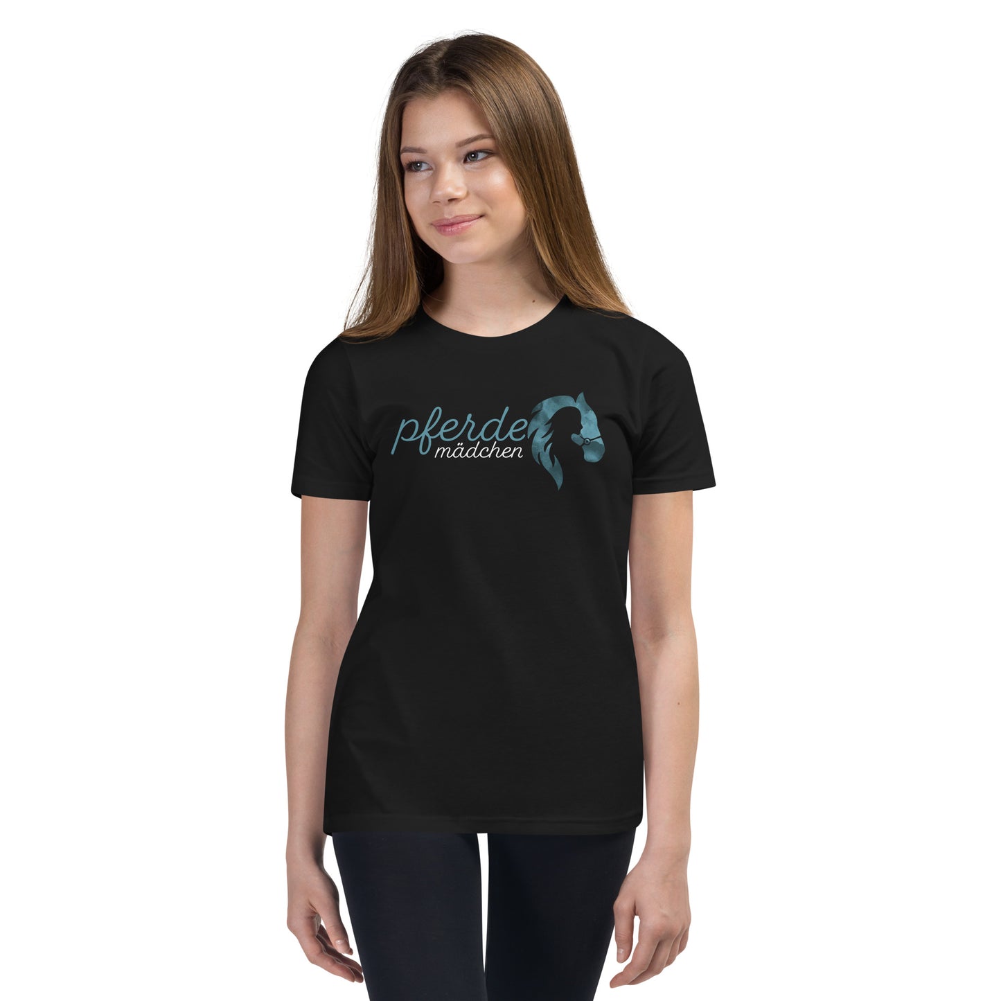 Pferdemädchen - Logo Style: Trendiges T-Shirt für junge Reiterinnen