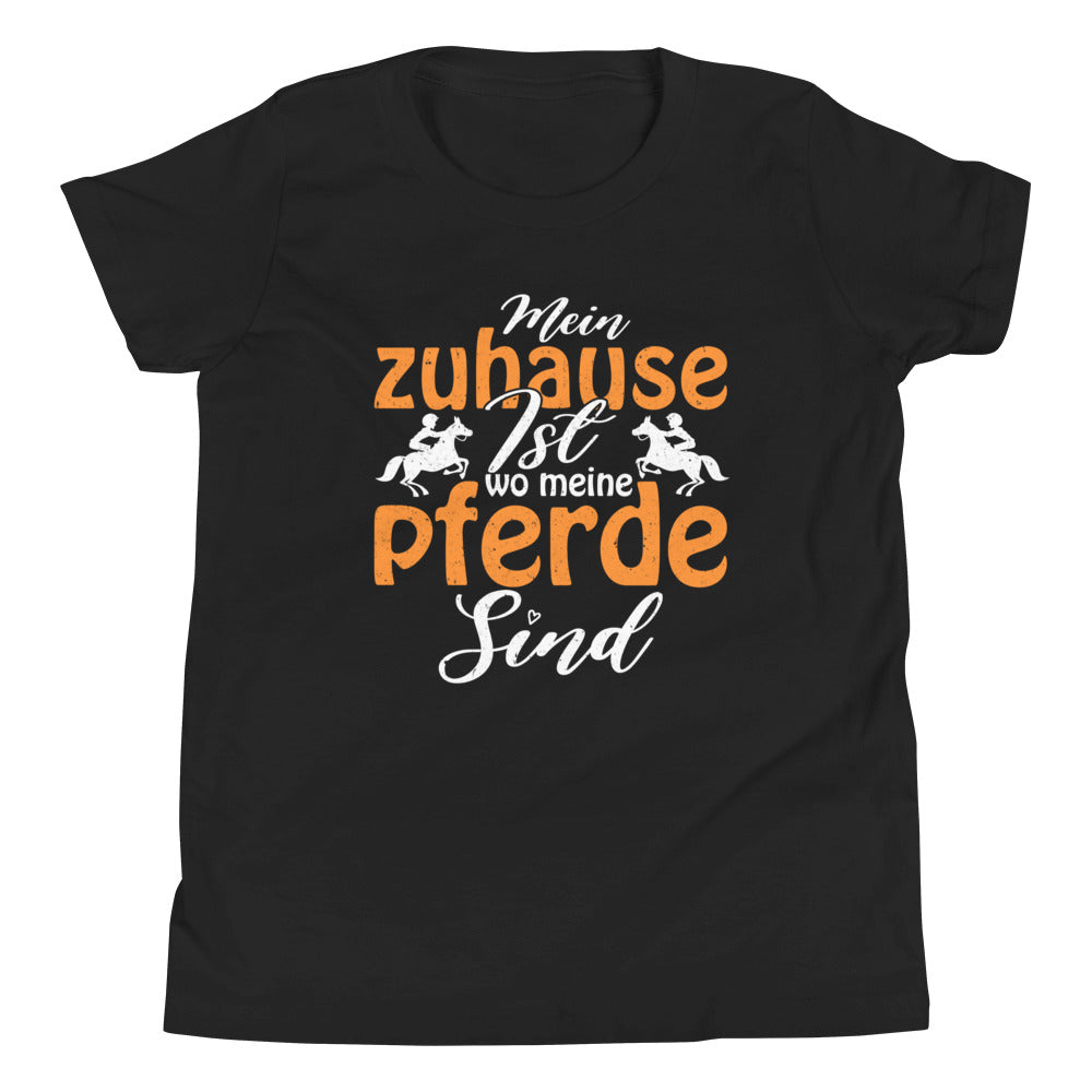 Pferdeliebe pur: Mein Zuhause ist, wo meine Pferde sind! T-Shirt