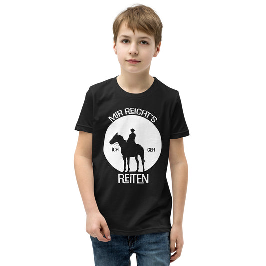 Erforsche die Freiheit: 'Mir reichts. Ich geh REITEN!' T-Shirt für Kinder