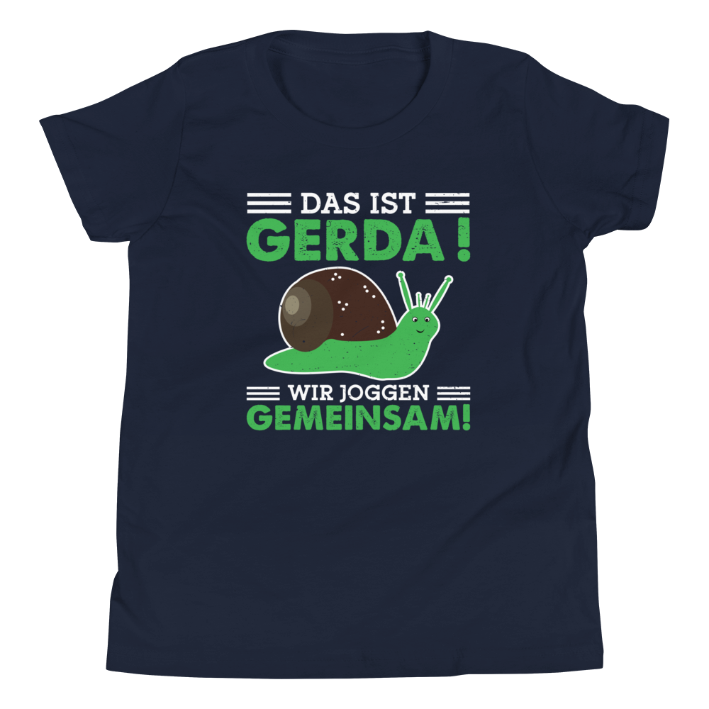 Lustiges T-Shirt "Gerda die Schnecke - Gemeinsames Joggen" | Motivierender Style