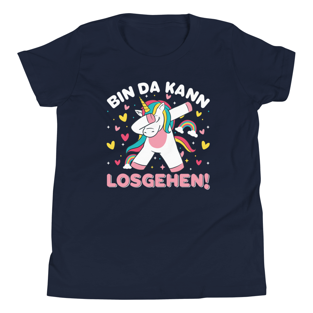 Lustiges T-Shirt "Bin da! Kann losgehen!" | Bereit für neue Abenteuer