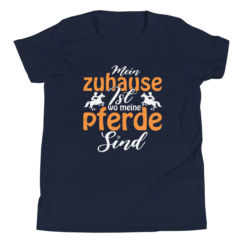 Pferdeliebe pur: Mein Zuhause ist, wo meine Pferde sind! T-Shirt