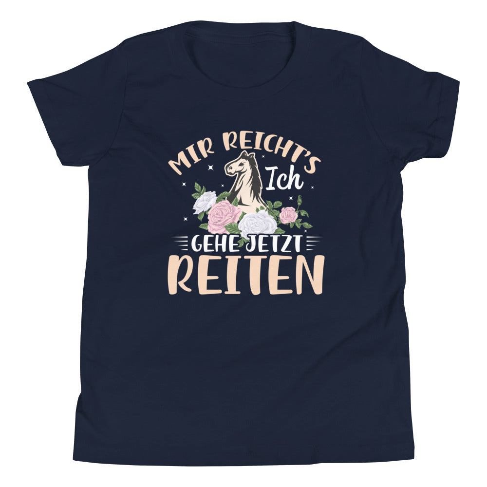 Entdecke die Freiheit: 'Mir reichts, Ich gehe jetzt reiten!' Kinder T-Shirt