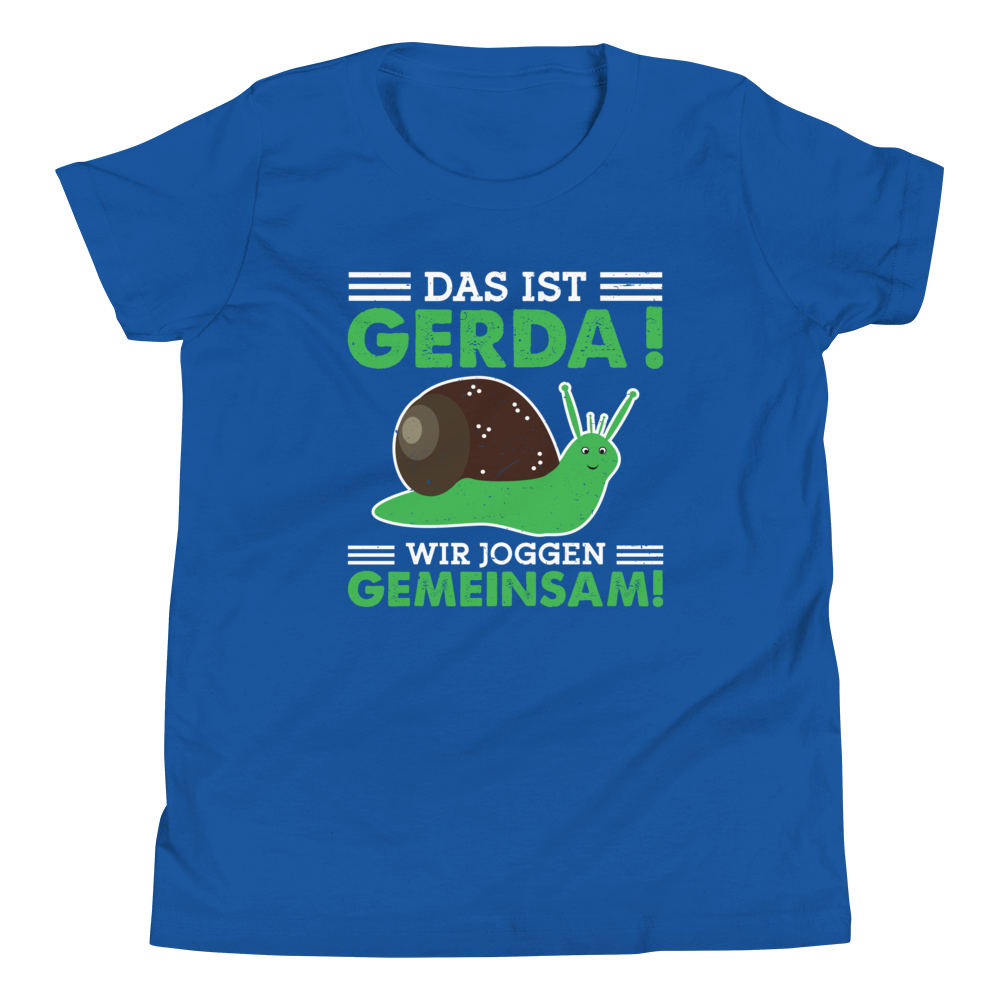 Lustiges T-Shirt "Gerda die Schnecke - Gemeinsames Joggen" | Motivierender Style