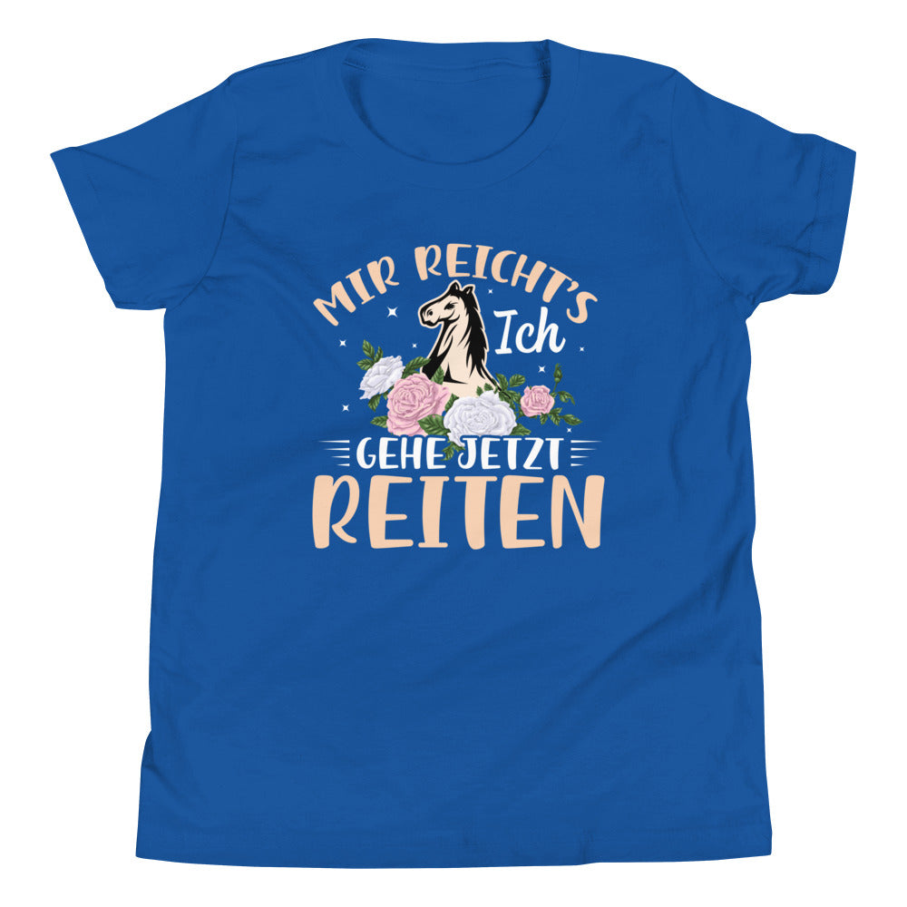 Entdecke die Freiheit: 'Mir reichts, Ich gehe jetzt reiten!' Kinder T-Shirt