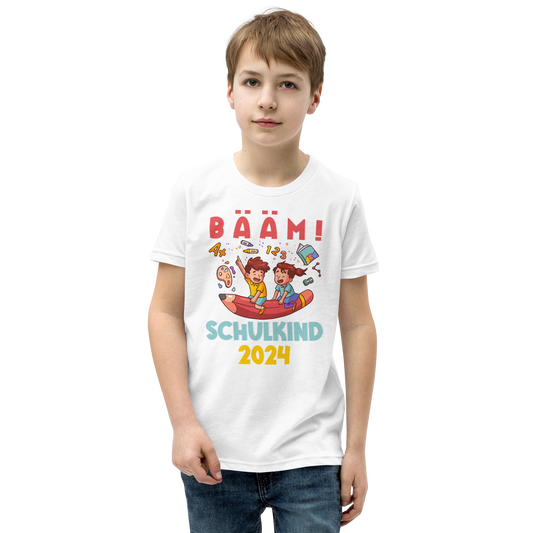 Lustiges T-Shirt "BÄÄM Schulkind 2024 Einschulung" | Coole Geschenkidee