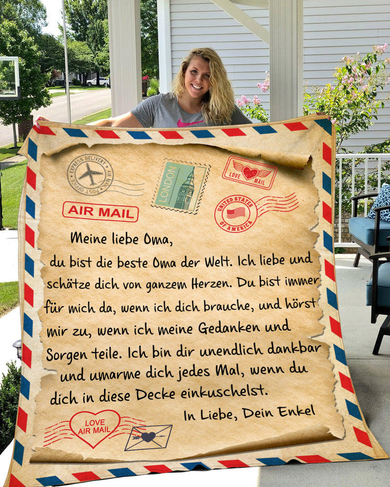 Für meine liebe Oma: Wärme und Liebe in jeder Faser dieser Kuscheldecke!