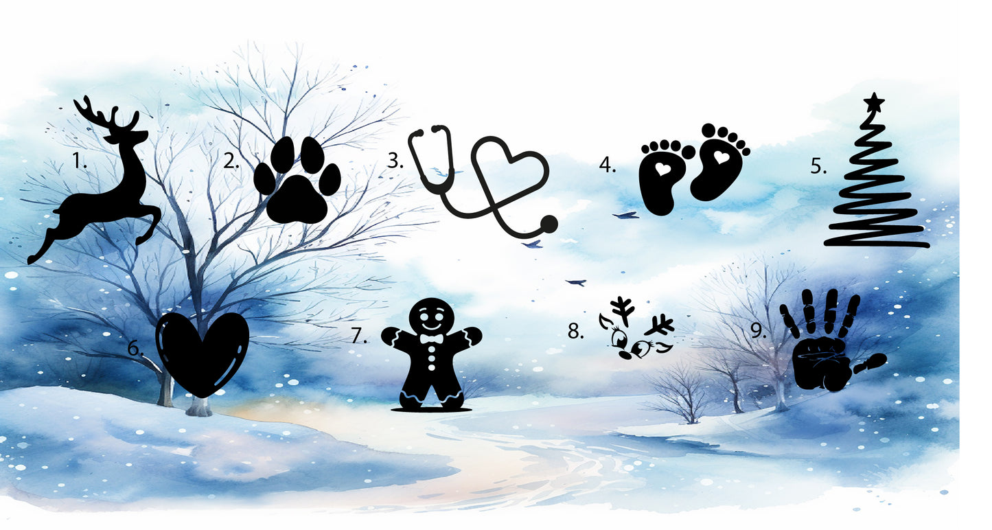 Personalisierte Weihnachtskugeln 4er-Set – Farb-Set wählbar, 9 Motive, 3 Schriften | Christbaumkugeln mit Wunschname