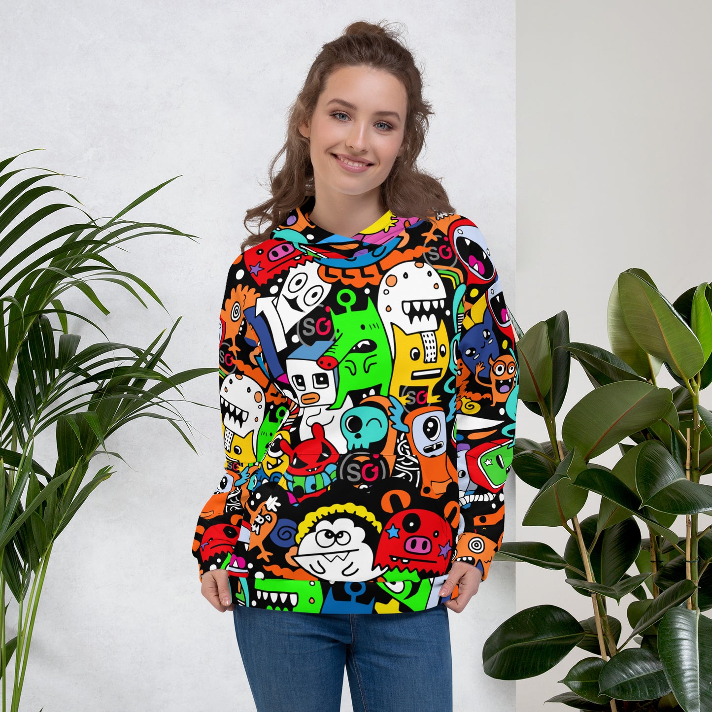 StyleOne Hoodie: Alien Droids Fun - Einzigartiger Kapuzenpullover mit futuristischem Flair