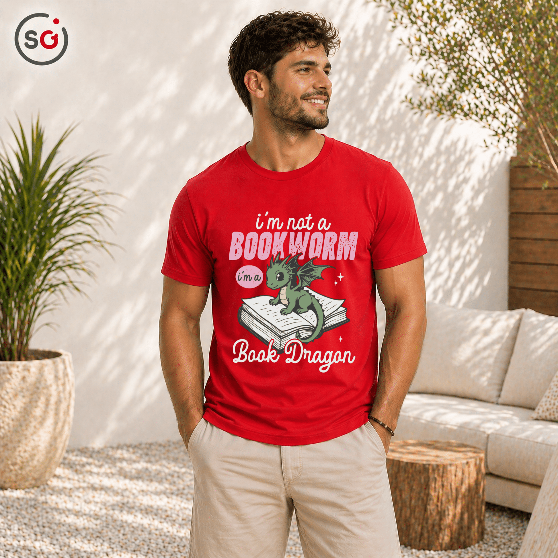 Book Dragon Shirt: Lustiges Drachen Motiv für Leseratten & Fantasy Fans - StyleOne