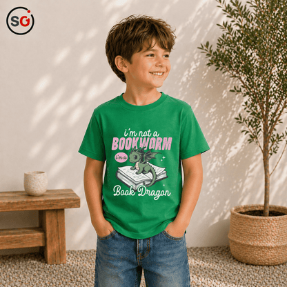 Book Dragon Shirt: Lustiges Drachen Motiv für Leseratten & Fantasy Fans - StyleOne