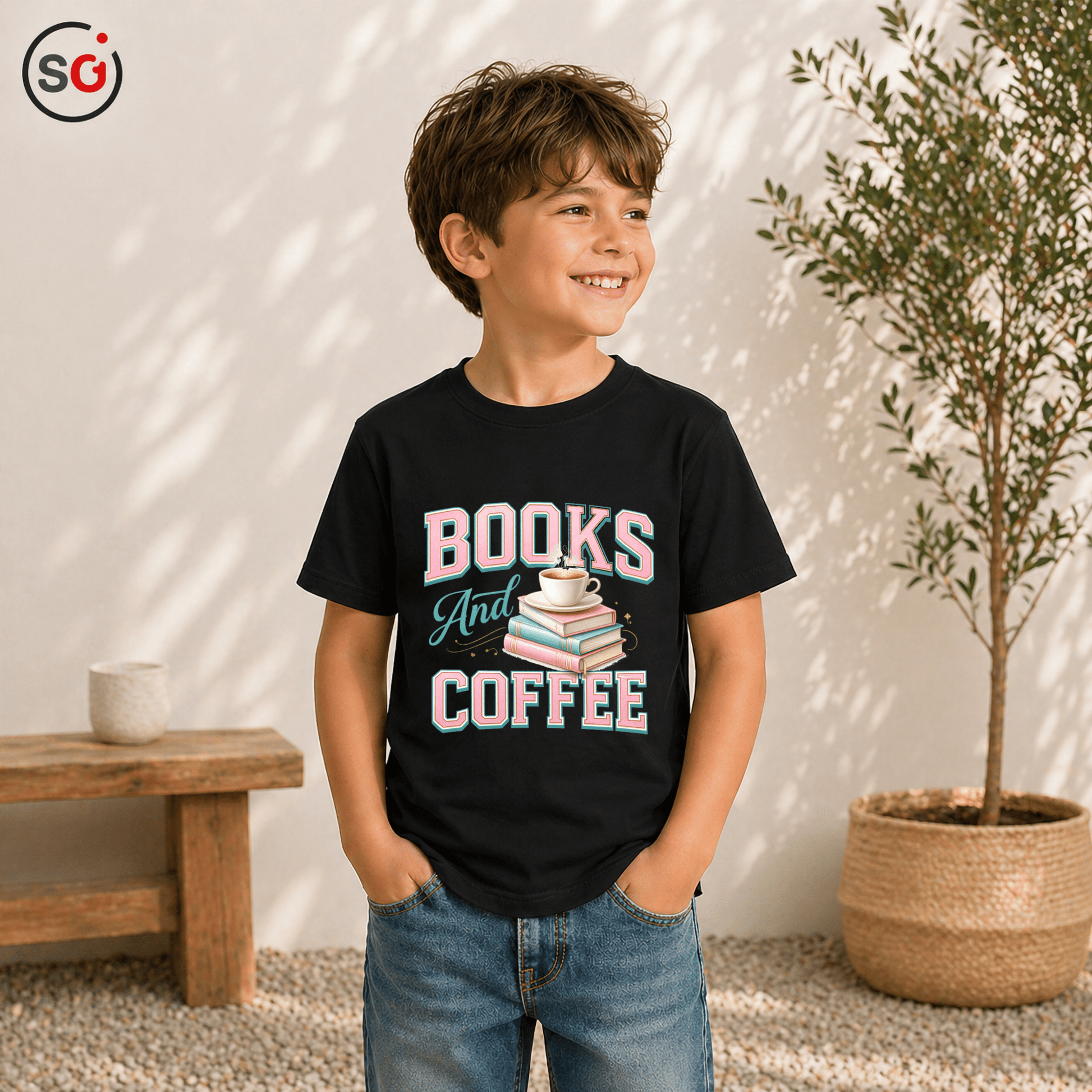 Books & Coffee T-Shirt – Für Leseratten & Kaffeefans | StyleOne - StyleOne