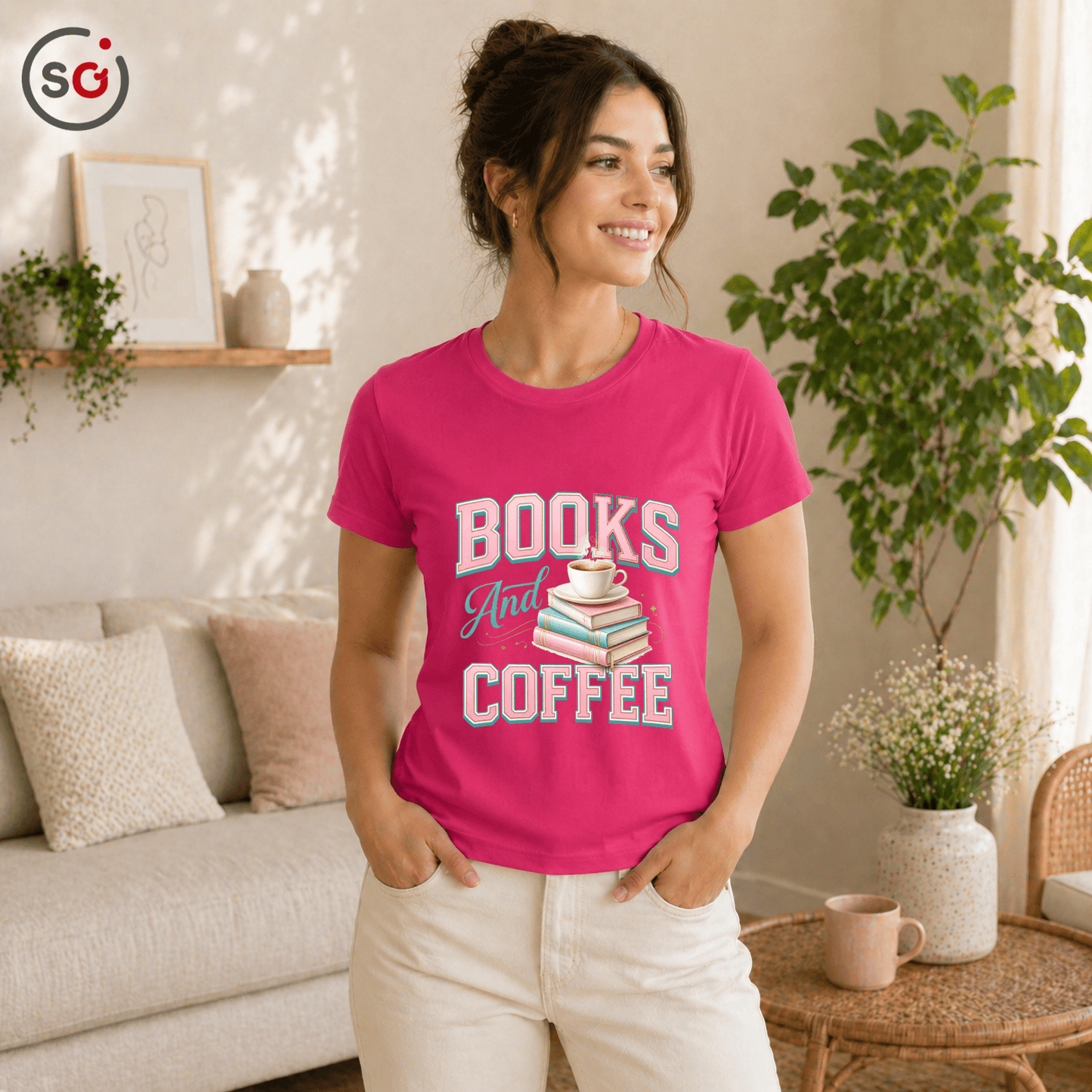 Books & Coffee T-Shirt – Für Leseratten & Kaffeefans | StyleOne - StyleOne