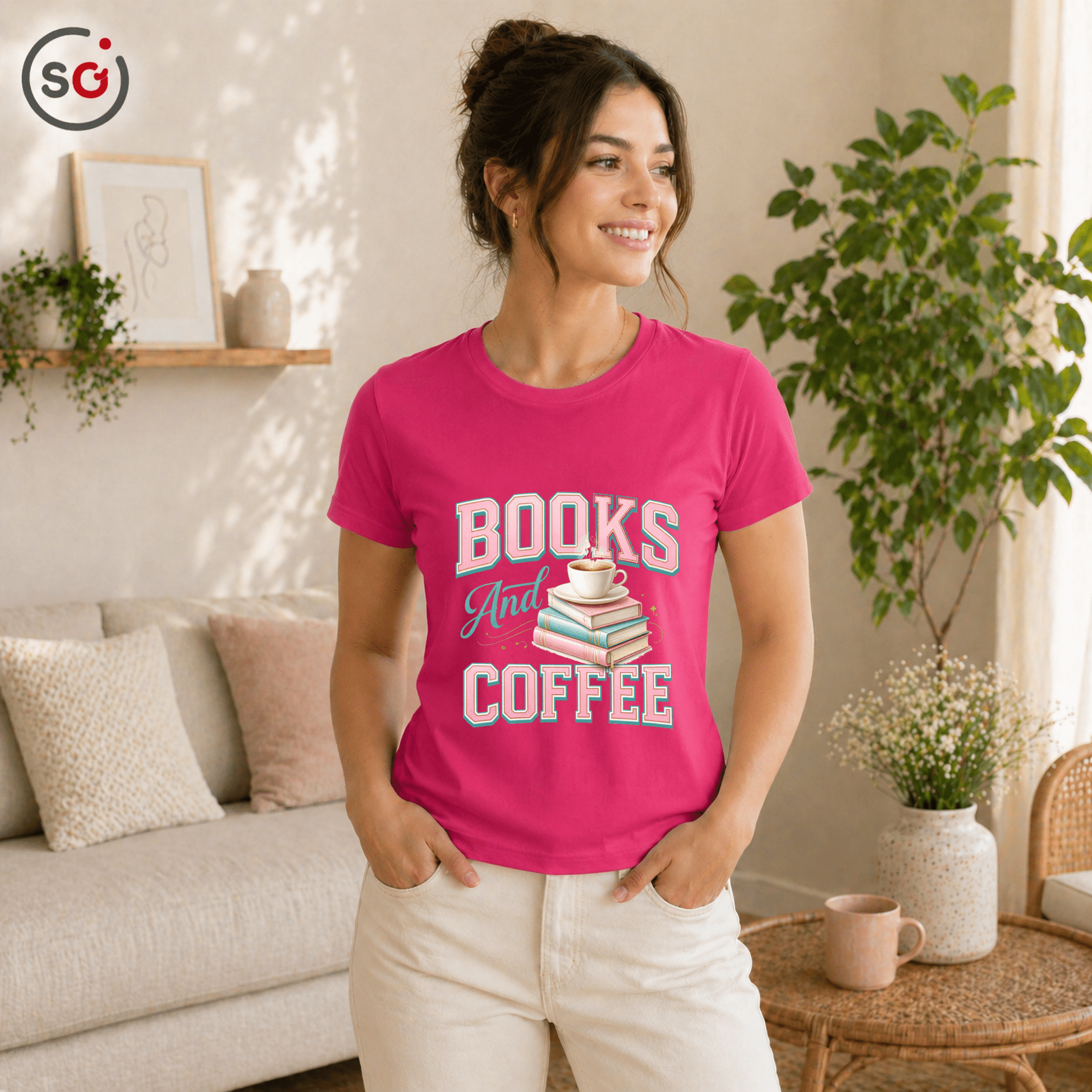 Books & Coffee T-Shirt – Für Leseratten & Kaffeefans | StyleOne - StyleOne