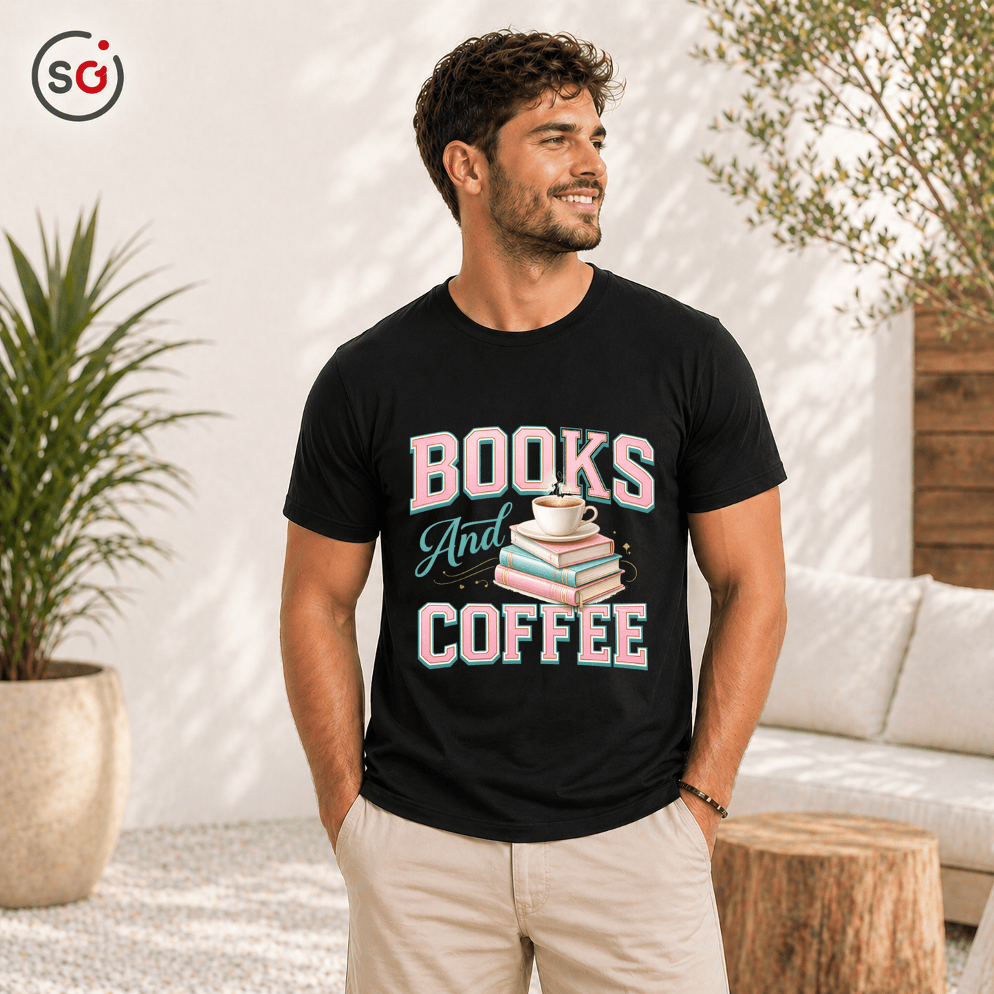 Books & Coffee T-Shirt – Für Leseratten & Kaffeefans | StyleOne - StyleOne