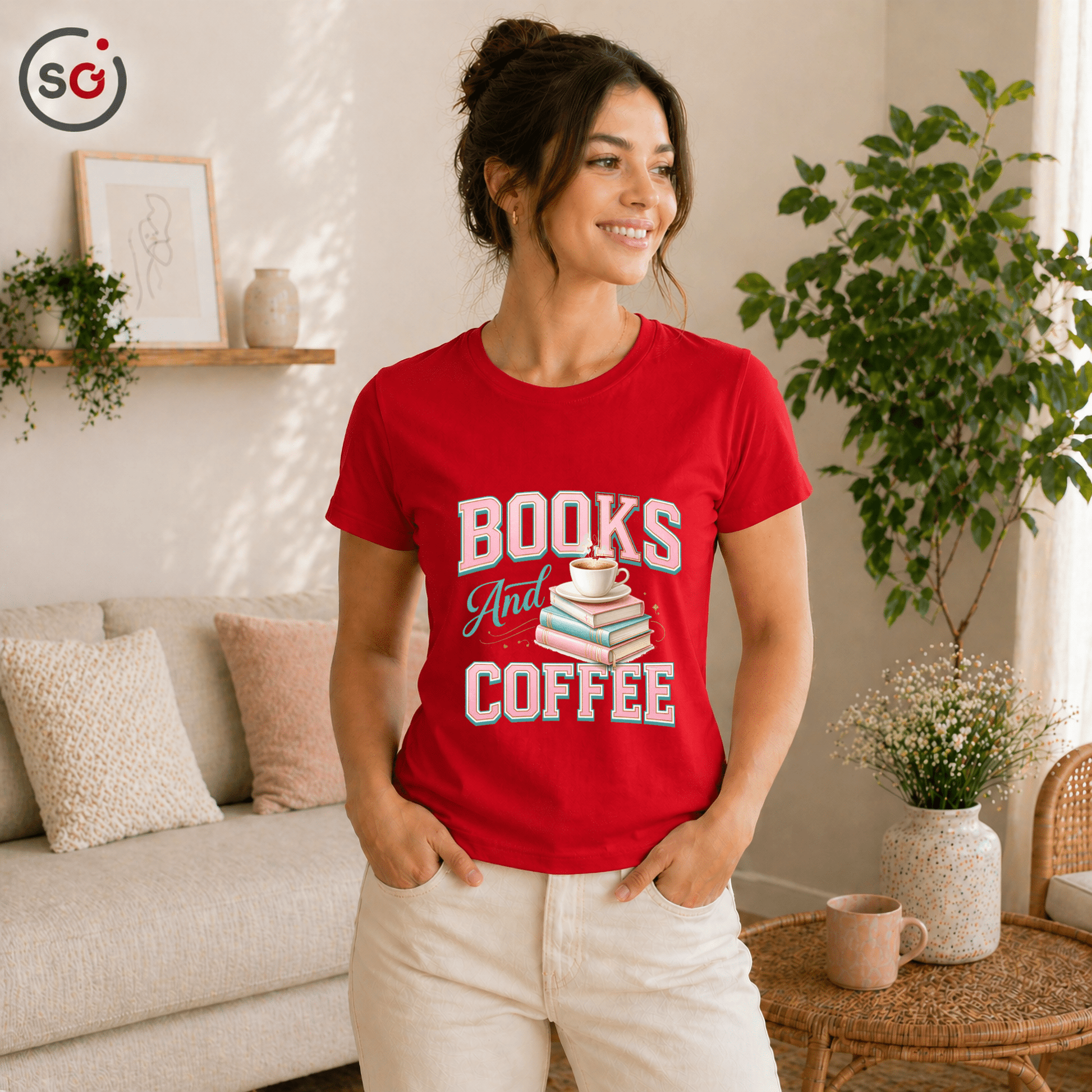 Books & Coffee T-Shirt – Für Leseratten & Kaffeefans | StyleOne - StyleOne