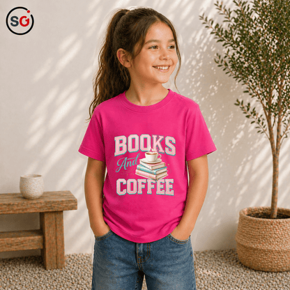 Books & Coffee T-Shirt – Für Leseratten & Kaffeefans | StyleOne - StyleOne