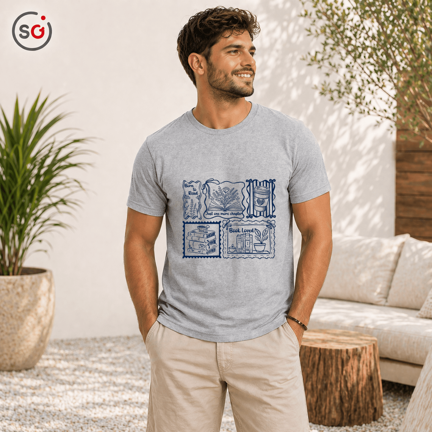 Born to Read & Book Loved T-Shirt | Buchliebhaber Design für Damen & Herren - StyleOne