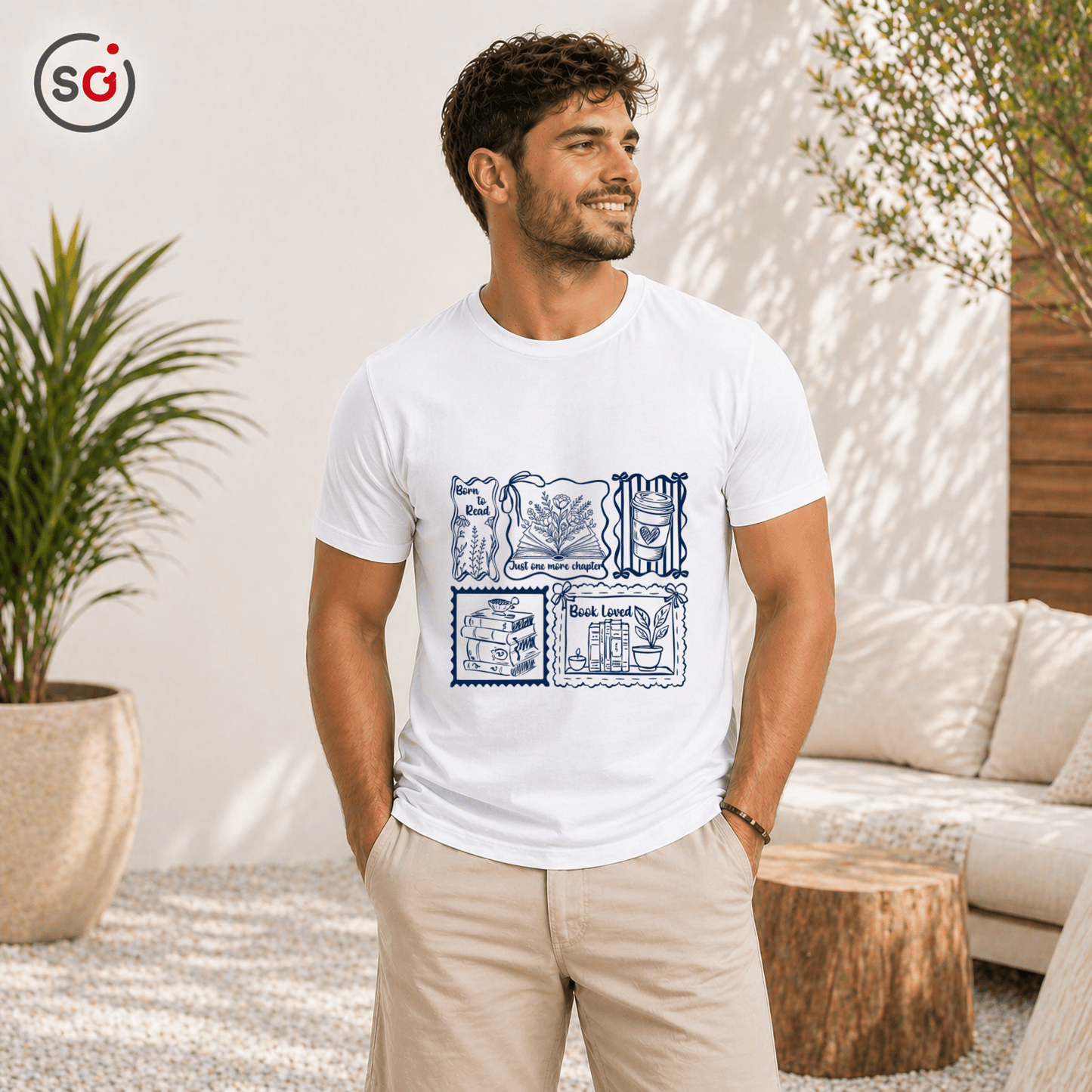 Born to Read & Book Loved T-Shirt | Buchliebhaber Design für Damen & Herren - StyleOne