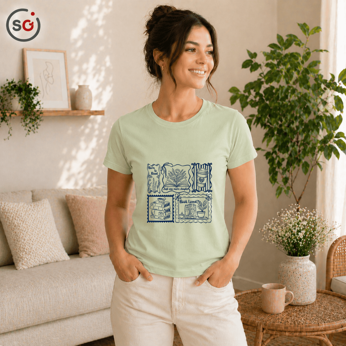 Born to Read & Book Loved T-Shirt | Buchliebhaber Design für Damen & Herren - StyleOne