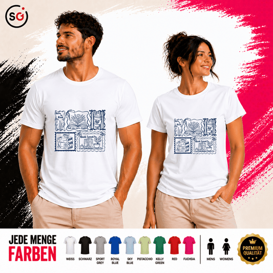 Born to Read & Book Loved T-Shirt | Buchliebhaber Design für Damen & Herren - StyleOne
