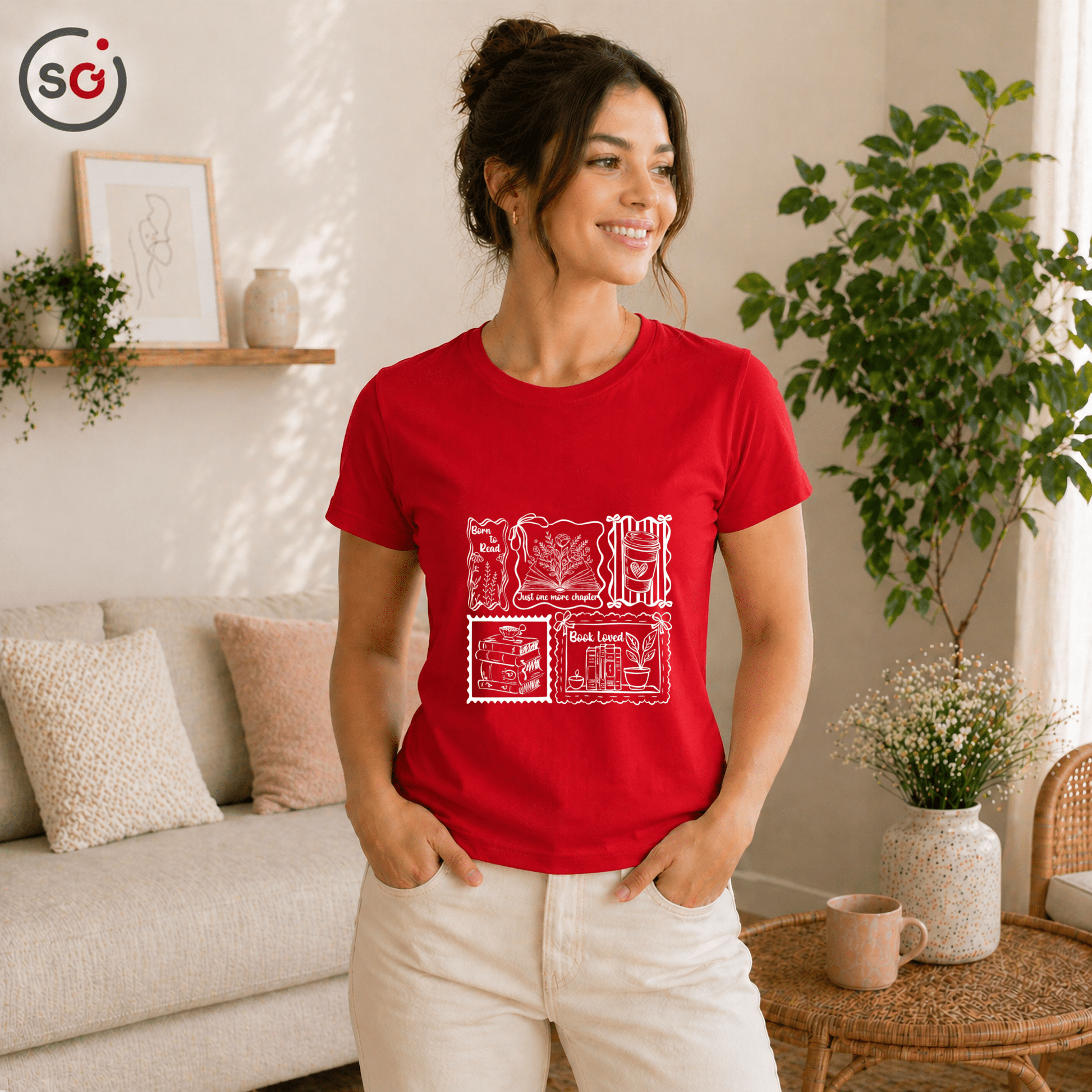 Buchliebhaber T-Shirt | Vintage Lese - Stempel Design | Herren & Damen - StyleOne