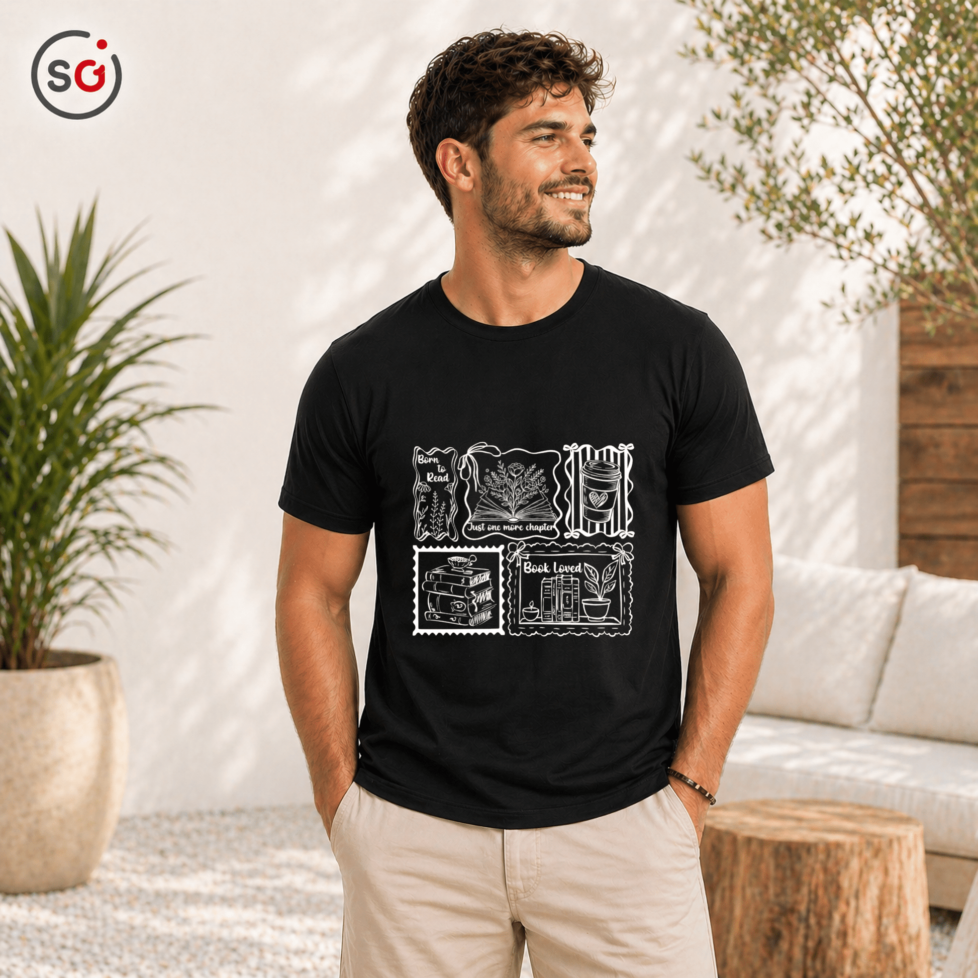 Buchliebhaber T-Shirt | Vintage Lese - Stempel Design | Herren & Damen - StyleOne