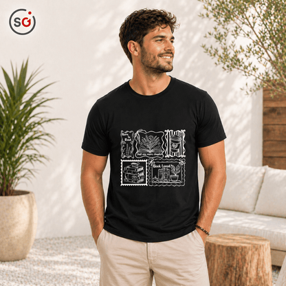 Buchliebhaber T-Shirt | Vintage Lese - Stempel Design | Herren & Damen - StyleOne