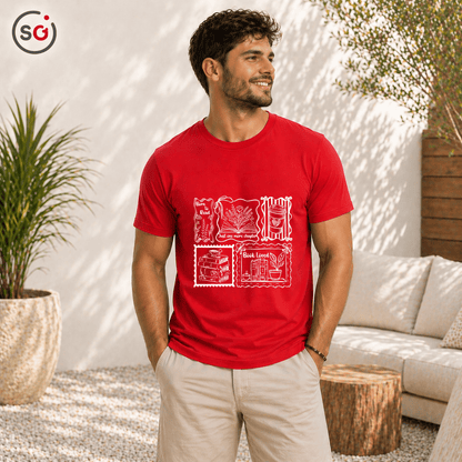 Buchliebhaber T-Shirt | Vintage Lese - Stempel Design | Herren & Damen - StyleOne