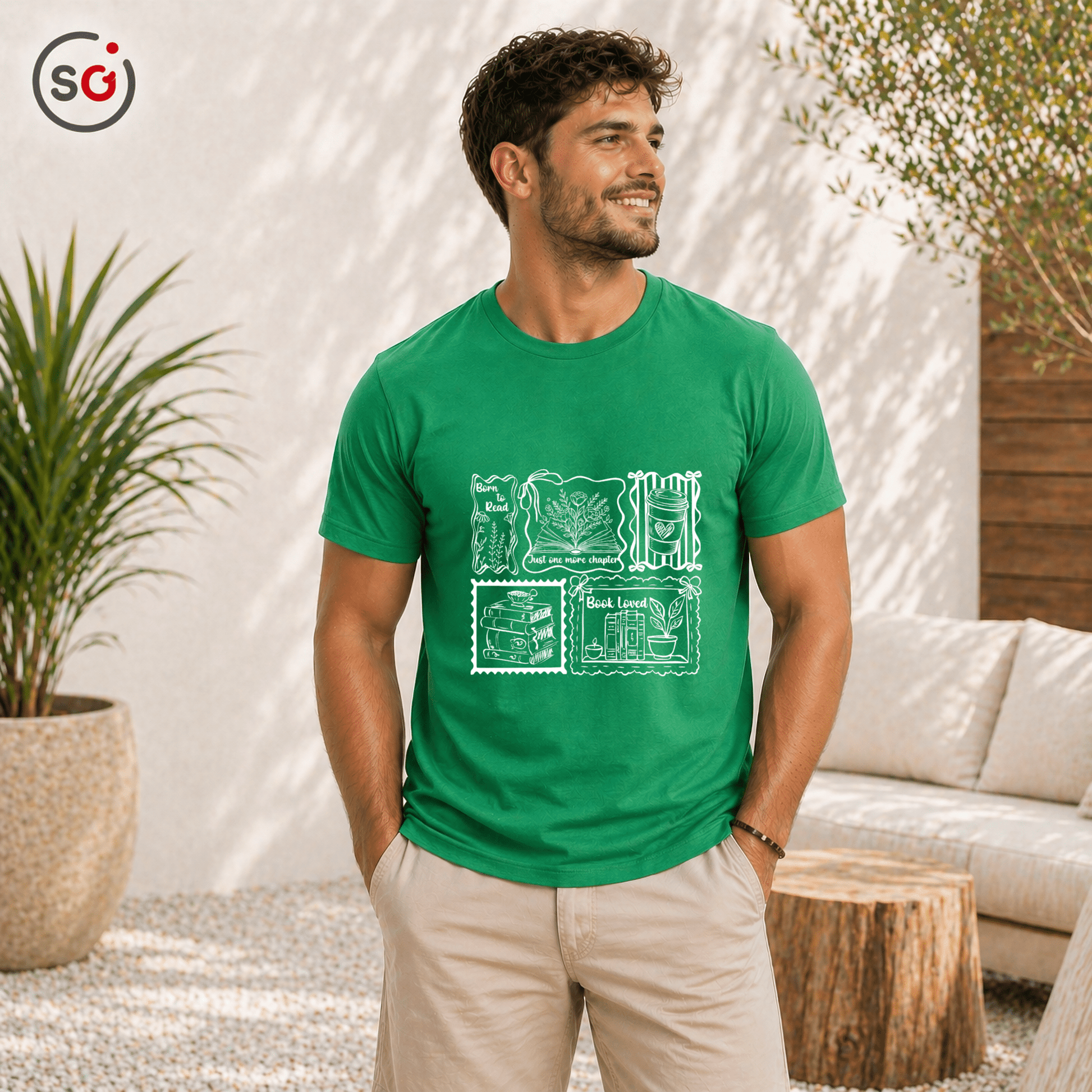 Buchliebhaber T-Shirt | Vintage Lese - Stempel Design | Herren & Damen - StyleOne
