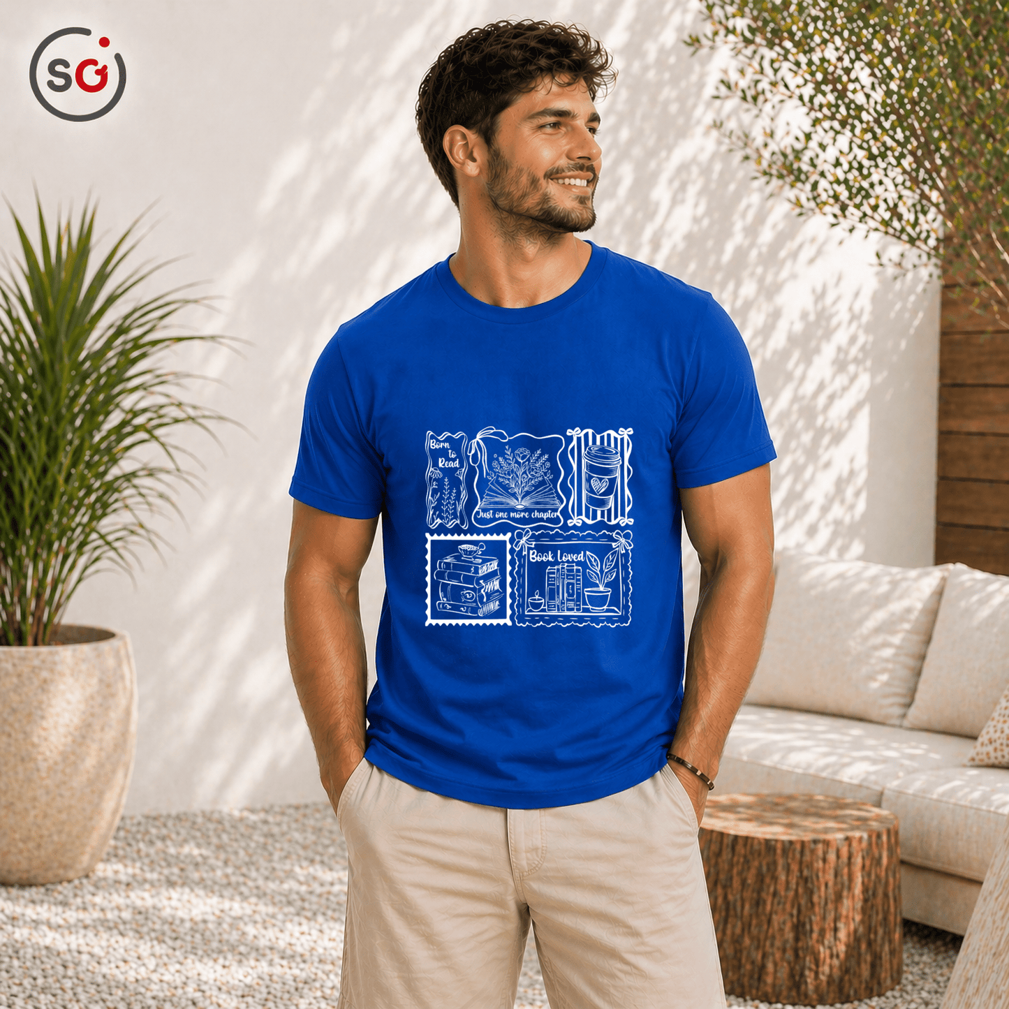 Buchliebhaber T-Shirt | Vintage Lese - Stempel Design | Herren & Damen - StyleOne