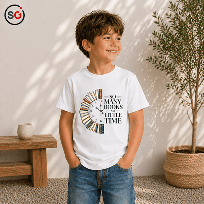 Bücher T-Shirt: So Many Books So Little Time | Für Leseratten & Kids - StyleOne