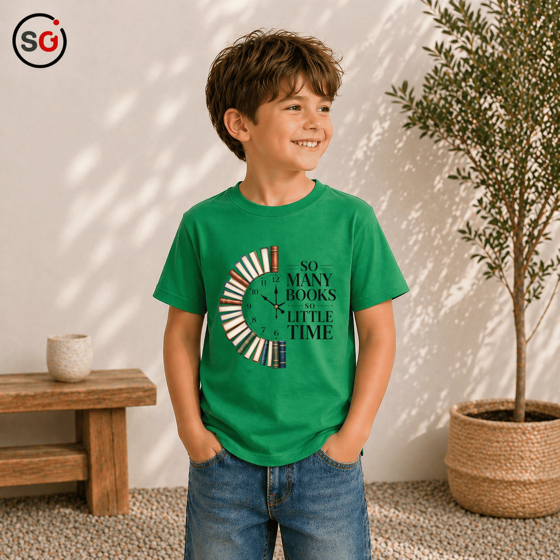 Bücher T-Shirt: So Many Books So Little Time | Für Leseratten & Kids - StyleOne