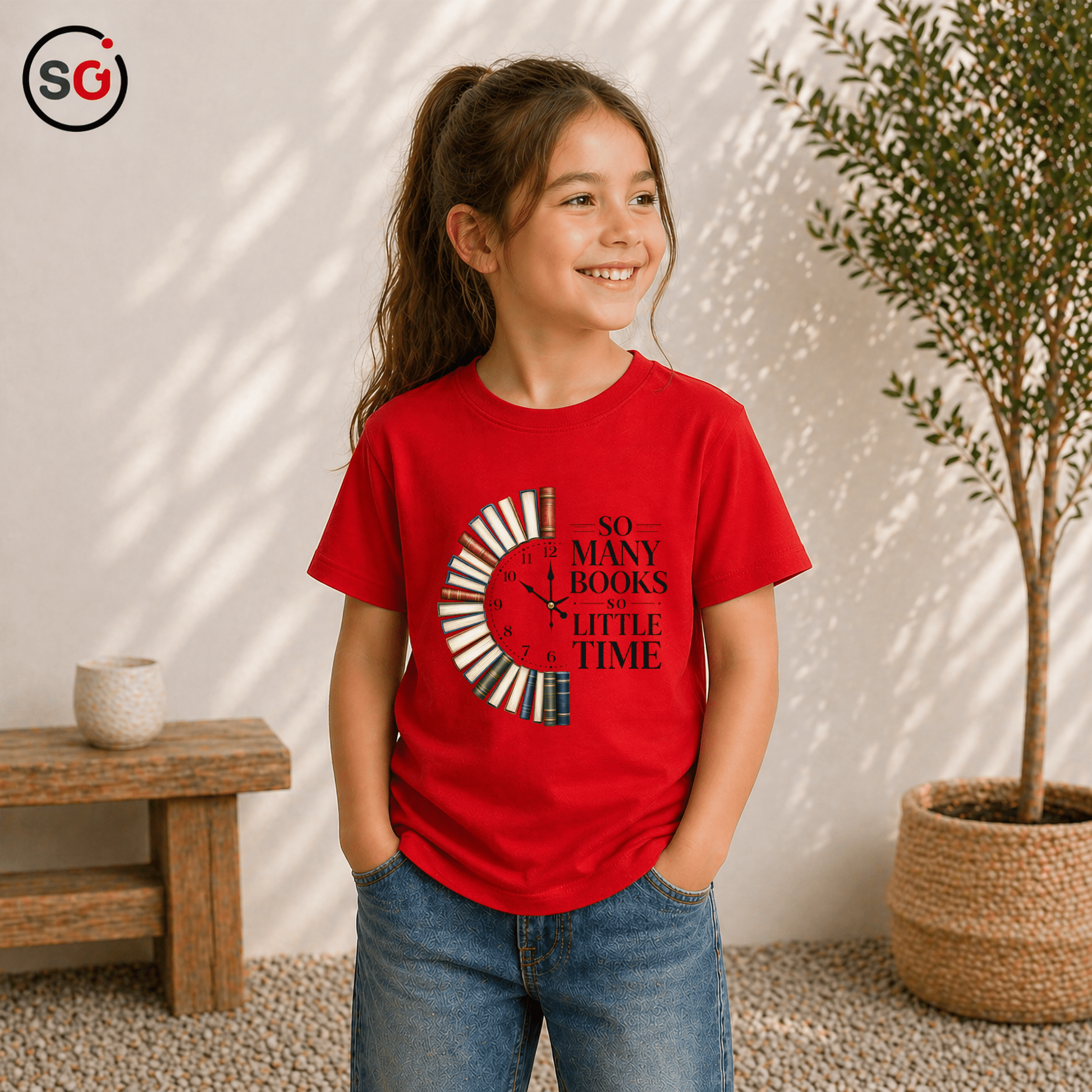 Bücher T-Shirt: So Many Books So Little Time | Für Leseratten & Kids - StyleOne
