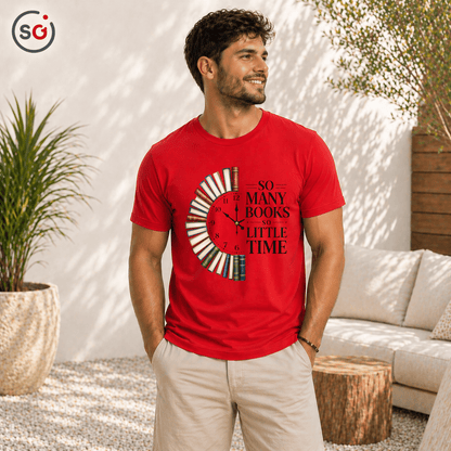 Bücher T-Shirt: So Many Books So Little Time | Für Leseratten & Kids - StyleOne