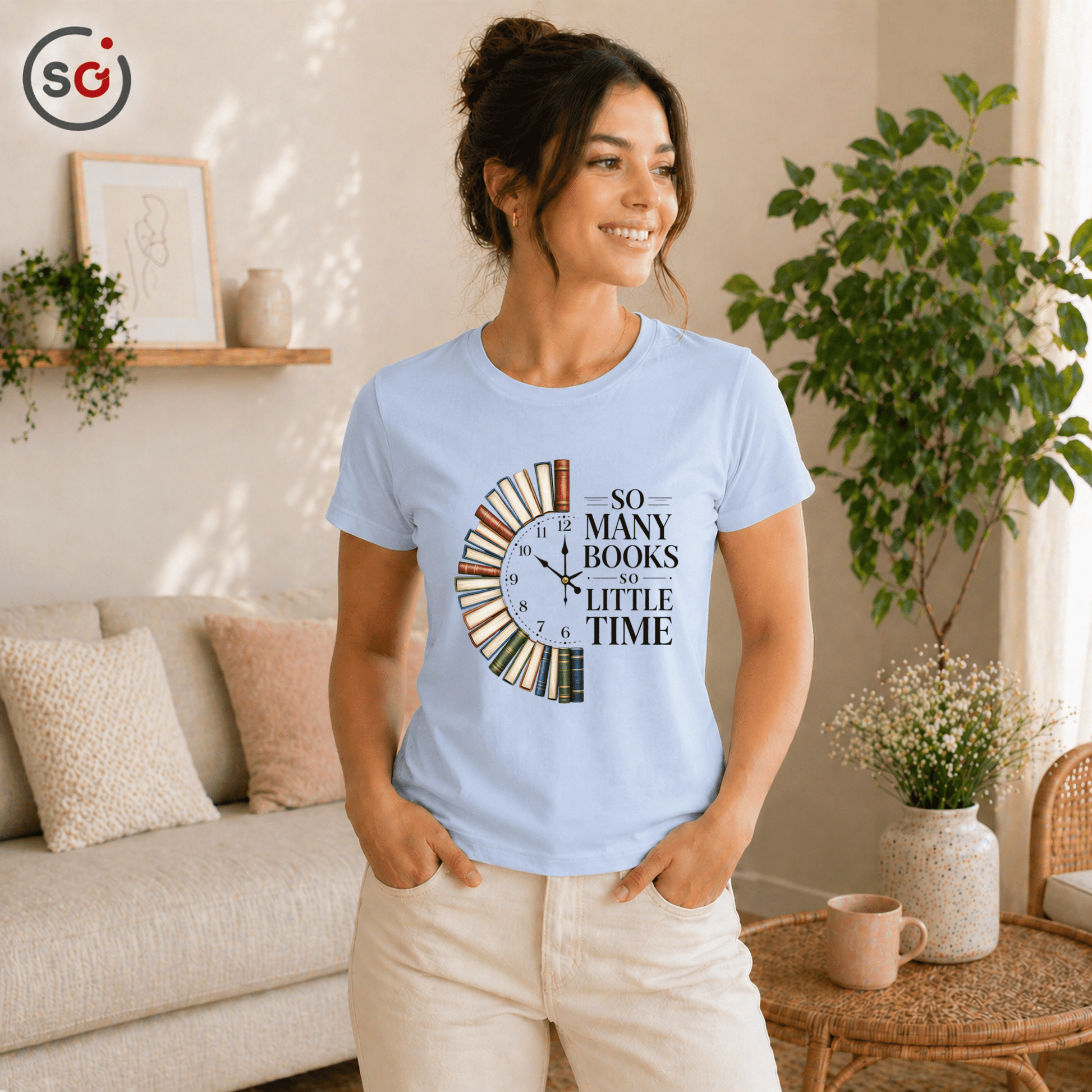 Bücher T-Shirt: So Many Books So Little Time | Für Leseratten & Kids - StyleOne
