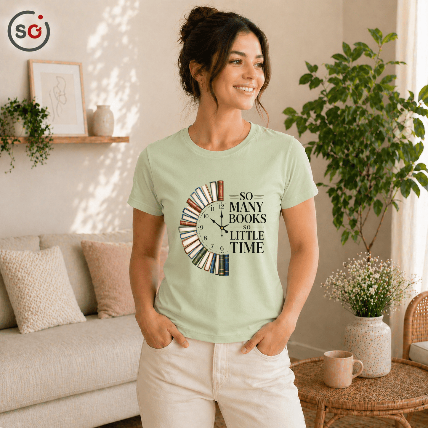 Bücher T-Shirt: So Many Books So Little Time | Für Leseratten & Kids - StyleOne