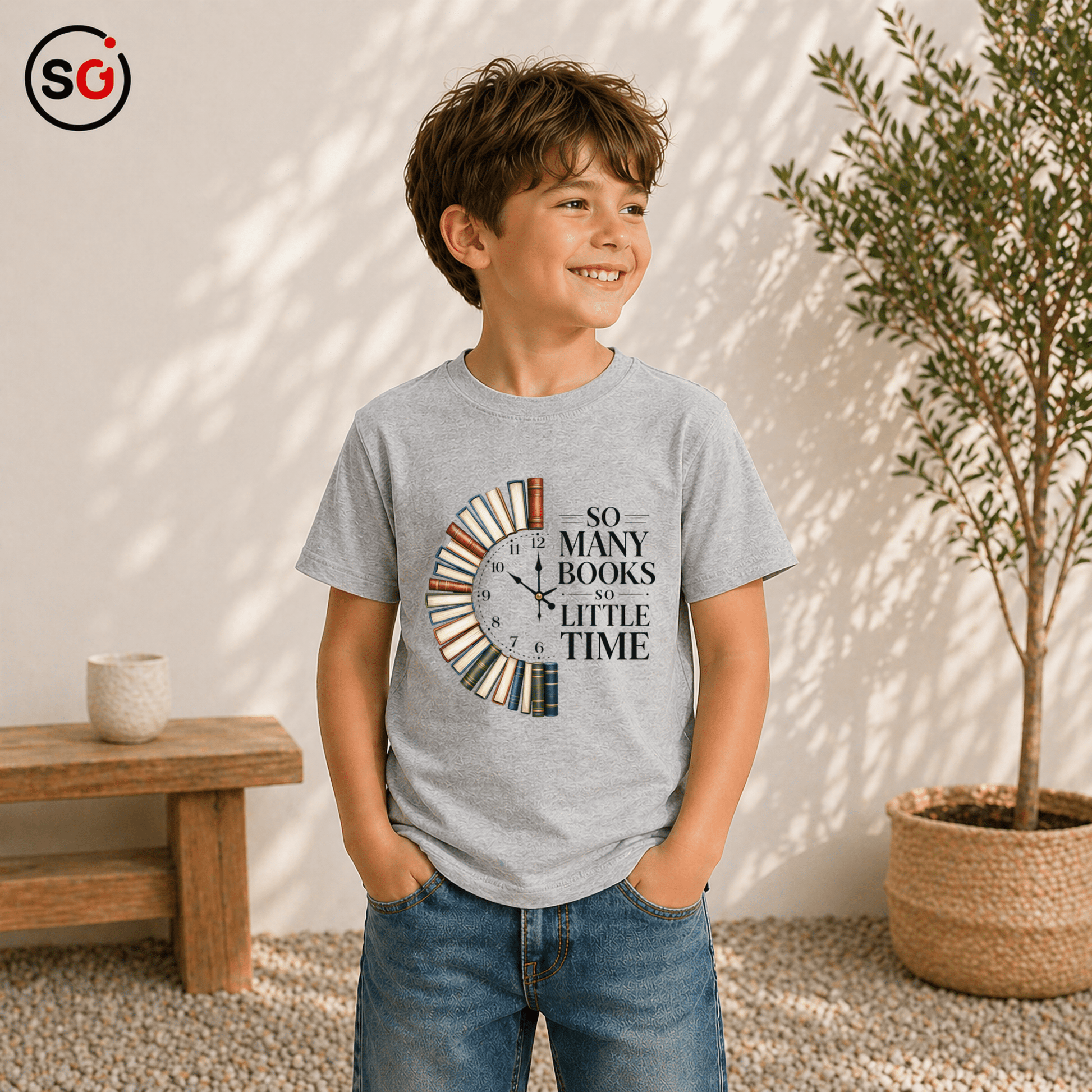 Bücher T-Shirt: So Many Books So Little Time | Für Leseratten & Kids - StyleOne