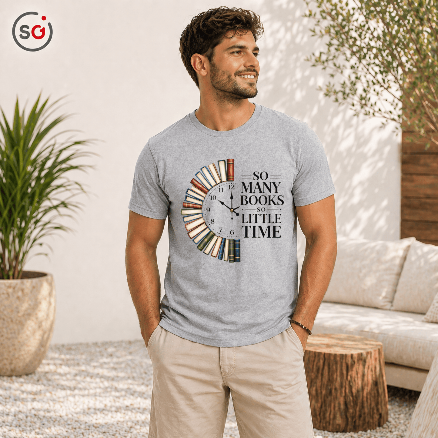 Bücher T-Shirt: So Many Books So Little Time | Für Leseratten & Kids - StyleOne
