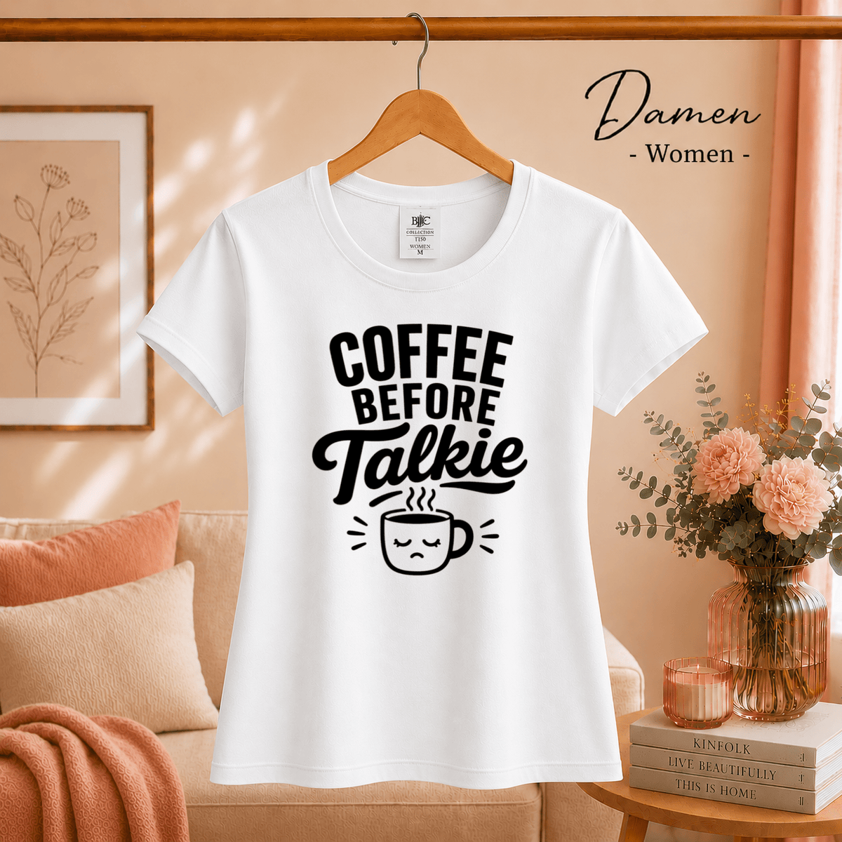 Coffee Before Talkie: Witziges T-Shirt Design für Morgenmuffel - StyleOne